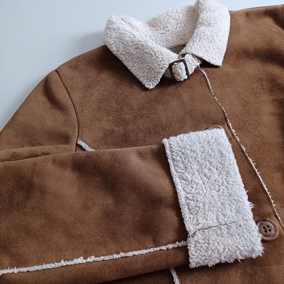 Old Navy Faux Shearling Jacket - Picture 3 of 16